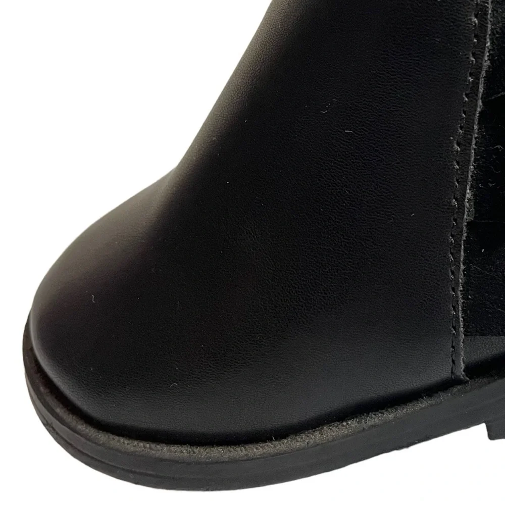 Wonder Nation Infant Girl Black Boots Size 2